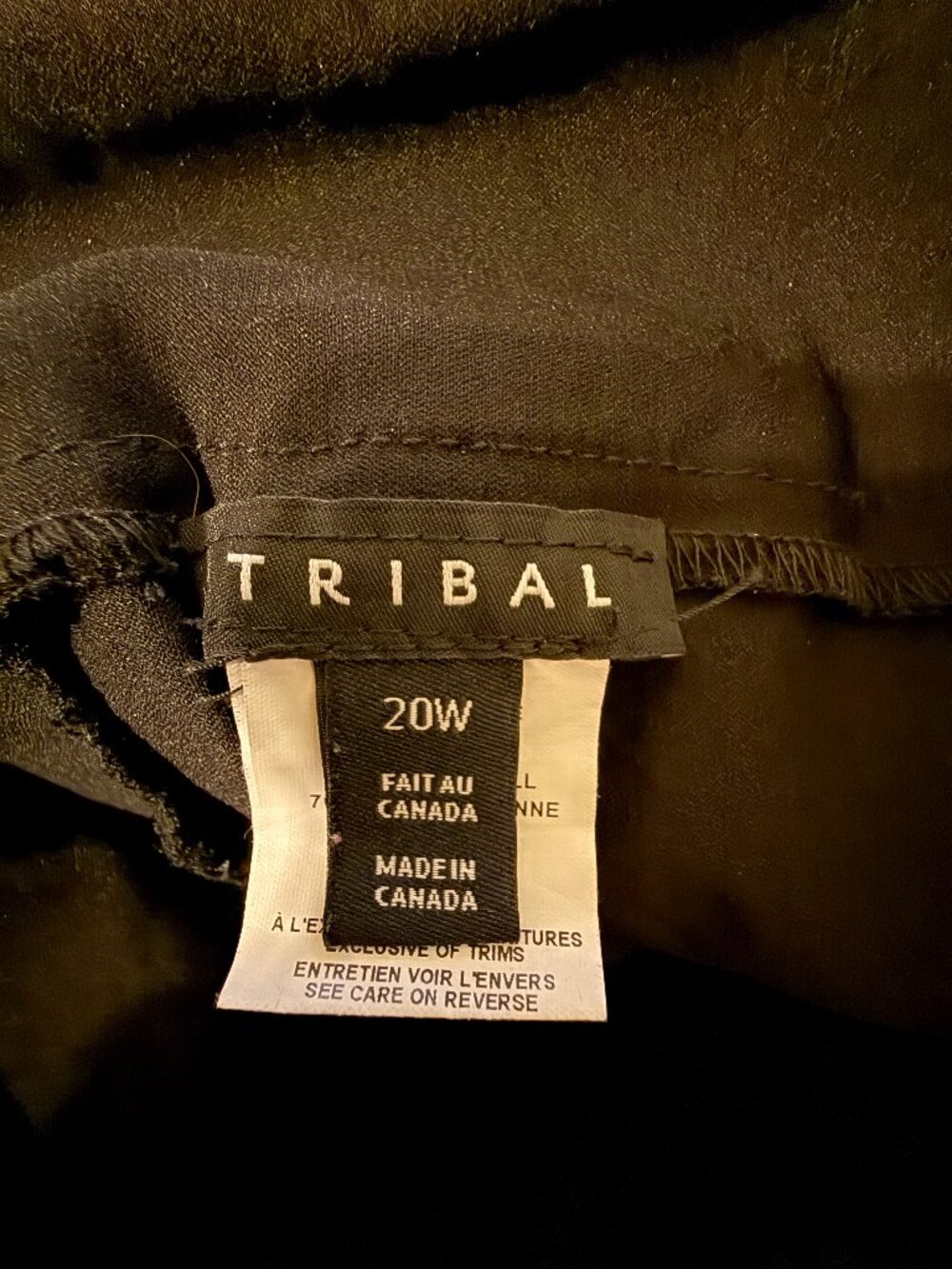 Tribal, Black Pants, 20W